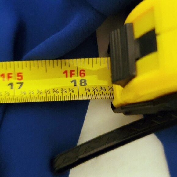 Violet + Claire Blue Ruffle Sleeve Tiered Top Size L - Picture 7 of 7